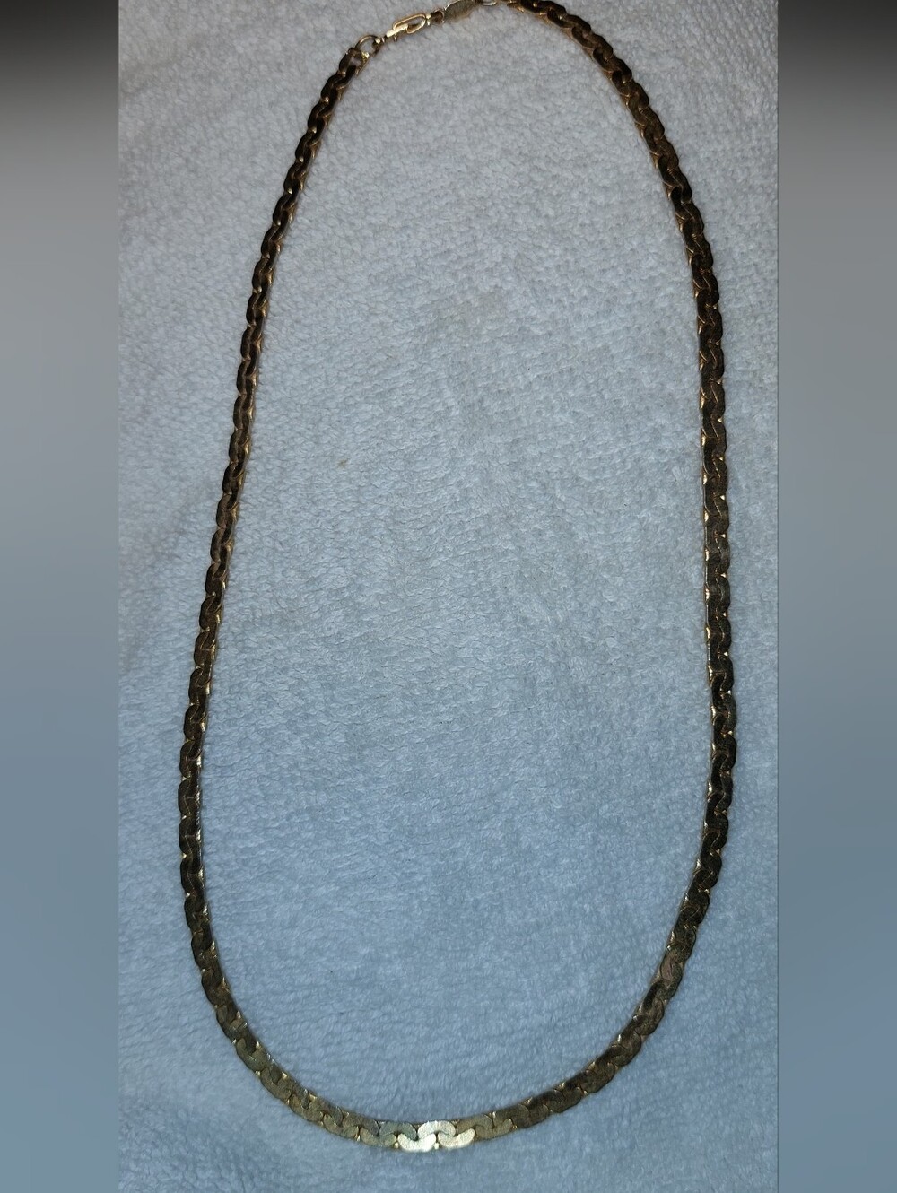 14k Gold Plated Braided Chain Necklace - Women Accessories